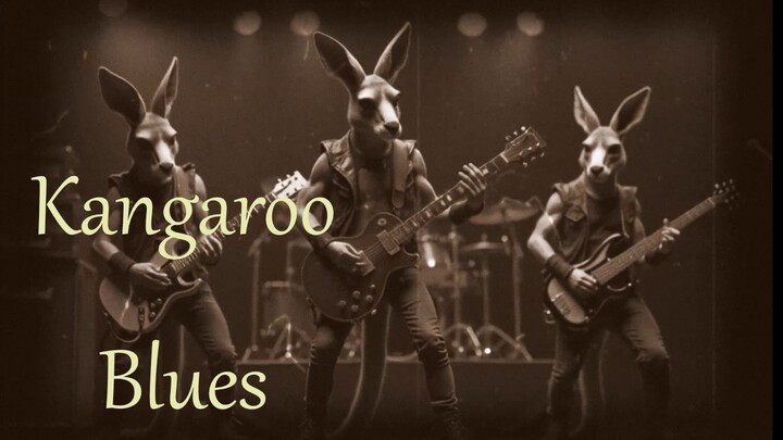 Kangaroo Blues, (Music Video with lyrics) blues rock