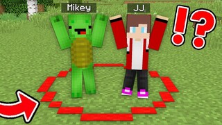 IF YOU LEAVE THE CIRCLE, YOU DIE in Minecraft Baby JJ and Mikey challenge (Maizen 3 Days Survival)
