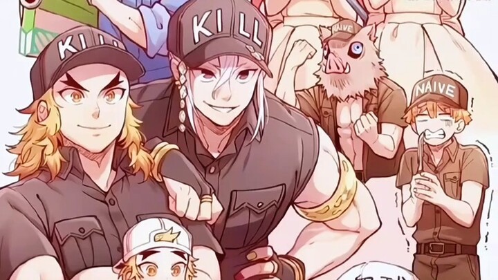 Demon Slayer x Cells at Work! — This is just too cute!