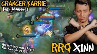 MOMEN TERBAIK GRANGER KARRIE RRQ XINN vs ONIC ESPORTS  - PlayOffs Mpl id S5