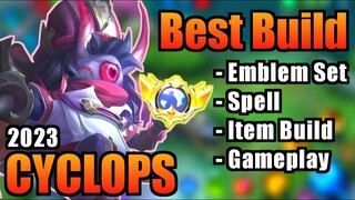 CYCLOPS BEST BUILD 2023 | TOP 1 GLOBAL CYCLOPS BUILD | CYCLOPS - MOBILE LEGENDS | MLBB