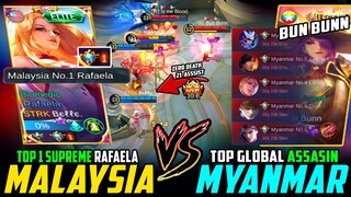 Malaysia Top 1 Supreme Rafaela Totally Outplayed Myanmar Top Global Assasin in Arena! ~ MLBB