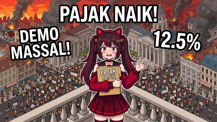 Pajak Miskin Naik, Kota Bergejolak! Warga DEMO Massal di Theo Town!