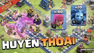 180 CUNG LEO RANK HUYỀN THOẠI CỰC DỊ TH10 Clash of clans | Akari Gaming