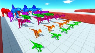 COLORED CARNIVORE DINOSAURS CHAMPIONSHIP - Animal Revolt Battle Simulator