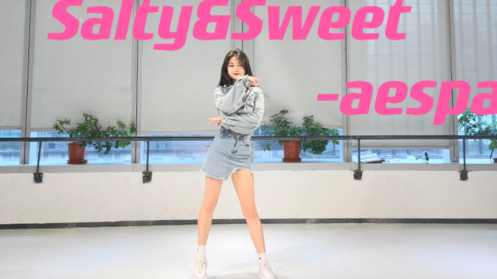 [Kucing Panda] Cover cepat ruang latihan Salty & Sweet - aespa Sederhana! Sederhana! Sederhana!