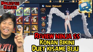 REVIEW DAN GACHA NINJA SS KONAN BIKINI YIN BIRU BUAT COMBO DENGAN KISAME BIJU DAN GIFT CODE BARU NNI