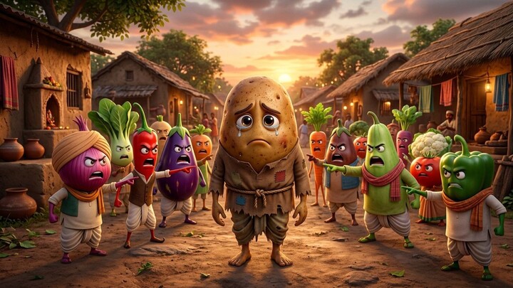 गरीब आलू के ऊपर लगा चोरी का इल्जाम | The Poor Potato Accused of Theft