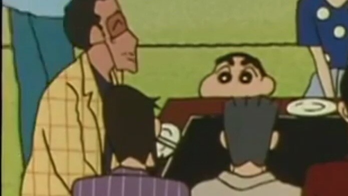 Shin-chan and his family accidentally entered the Osaka gangster convention...