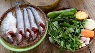 Cắm câu gì mà cá lóc, cá trê, lươn, cá phi nữa. Cá lóc quay nước dừa- Bin Đen Miền Tây # 249