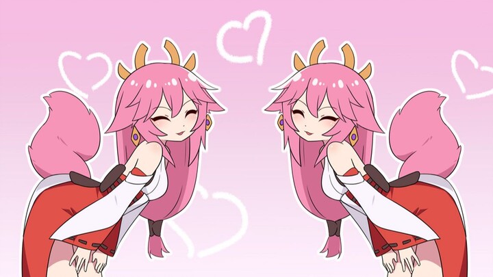 [ Genshin Impact ] Yae Kamiko wagging his tail