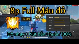 Highlight Free Fire 8p FULL MÁU ĐỎ + Show Độ nhạy + Setting và Nút bắn cho Android và Iphone ob26 👽❤