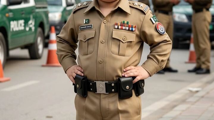 🚔😂 چھوٹا پولیس والا، بڑا کمال! | Funny Police Kid Cartoon 🤣👮#FunnyCartoon #PoliceKid #FunnyVideo