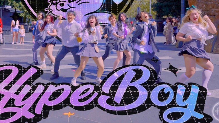 [Super Youthful Male and Female High Tenor Dance] NEWJEANS Whale-HYPE BOY Street Roadshow Dance Cove