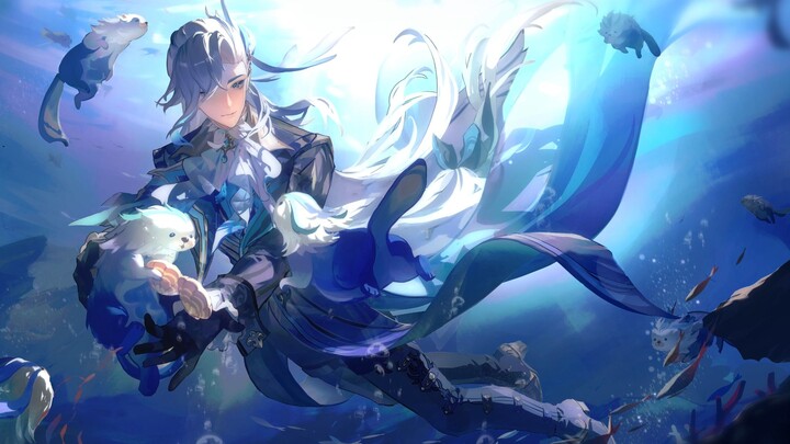 [live2D dynamic wallpaper] Sea Otter: Master Villette, do you want to play in the water together?