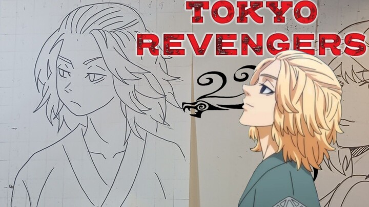 menggambar anime Tokyo revengers mikey