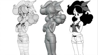 用blender制作《龙珠》兰琪漫画版可以这么玩！