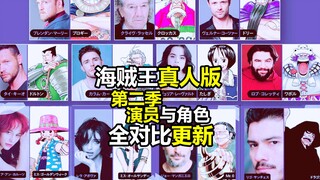 海贼王真人版第二季公布演员与漫画全对比更新版（2025年1月）