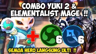 META YUKI 2 ELEMENTALIST!! SEMUA HERO LANGSUNG ULTI!! MAGIC CHESS COMBO UPDATE TERBARU 2022
