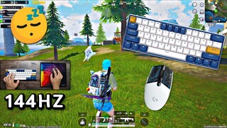 Royal Kludge RK61 Plus Keyboard Sounds ASMR😴 PUBG MOBILE 90 FPS Emulator (Gameloop)