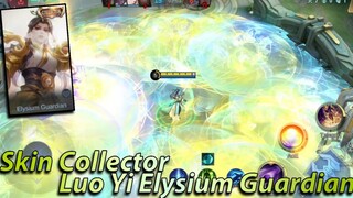 Luo Yi No Cooldown Skills Collector Skin Elysium Guardian Gameplay - Mobile Legends New Skin 2022