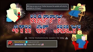 4TH OF JULY UPDATE + UPCOMING SMALL UPDATE? | Tower Defense Simulator | ROBLOX