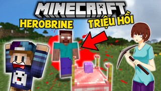 MÌNH TRIỆU HỒI HEROBRINE ĐỂ XÂM CHIẾM THẾ GIỚI MINECRAFT !! *TẤT CẢ MỌI THỨ THÀNH HEROBRINE*