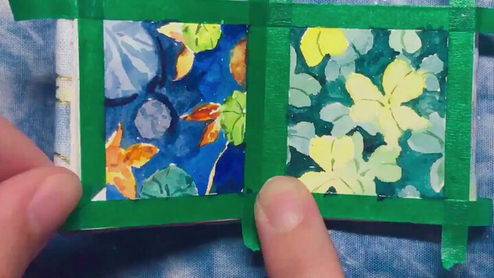 【Watercolor】I'm here again! Finished painting a mini small fresh plant in one breath!