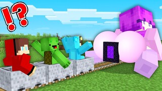 ZOEY Pranked Cash and Nico in Minecraft JJ and Mikey in Minecraft Challenge - Maizen