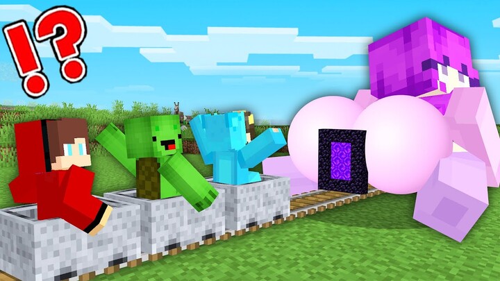 ZOEY Pranked Cash and Nico in Minecraft JJ and Mikey in Minecraft Challenge - Maizen