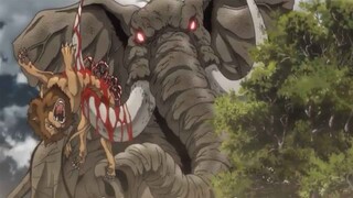 OGRE FIGHT! Yujiro Hanma vs African ELEPHANT