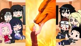 Past Naruto friends + Neji + Kiba react to Naruto and Kurama || Gacha Club