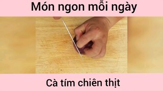Cà tím chiên thịt