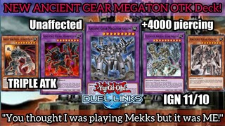 NEW ANCIENT GEAR MEGATON GOLEM OTK | The PvP "FARMING" Experience [Yu-Gi-Oh! Duel Links]