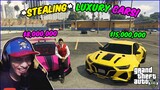 My first Stealing LUXURY 'Cars AUDI RS7 & MCLaren GT' in GTA 5 | The Billionaire City V3
