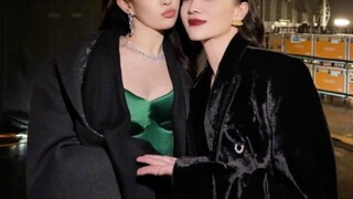 笑死，这姐还是改不了偷瞄美女的习惯哈哈！！