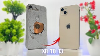 How to restore destroyed iPhone XR and turn it  into an iPhone 13