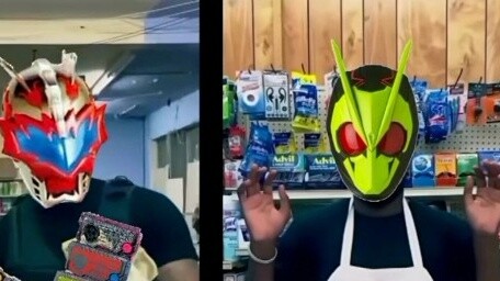 【Zero Yuan Shopping】But the boss is Kamen Rider