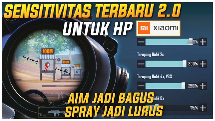 SENSITIVITAS PUBG MOBILE TERBAIK ANDROID | SENSITIVITAS PUBG REDMI - PUBG MOBILE UPDATE 2.0