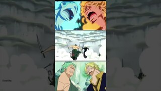 Zoro vs sanji One Piece anime #shorts #anime #onepiece #roronoazoro #vinsmokesanji #vs