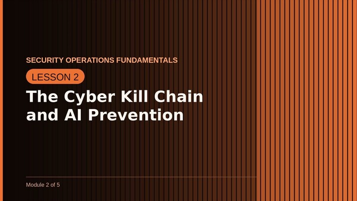 The Cyber Kill Chain and AI Prevention | SOC Fundamental Lesson 2