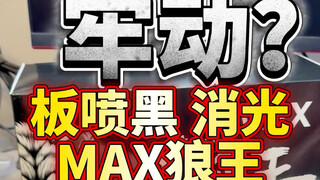 ko 板喷黑消光max狼王 满分10分我打9分 天线连接做的太软了 很容易白痕断件 价格69符合水准