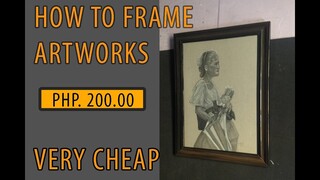 How To Frame ARTWORKS - VERY CHEAP | JK Art