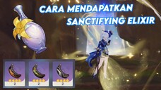 cara mendapatkan dan lokasi sanctifying elexir di open world - genshin impact