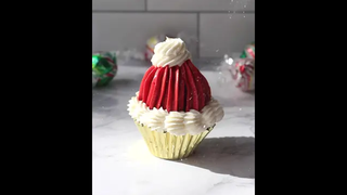 คัพเค้กหมวกซานต้า 🤍🎅🏻