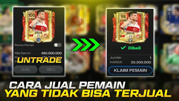 CARA JUAL PEMAIN UNTRADE DI FC MOBILE 2024 !! tips & trick bagi Pemula.