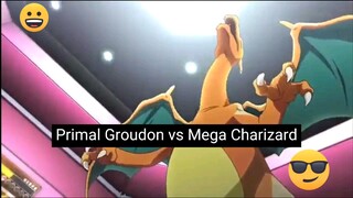 primal groudon vs Mega Charizard