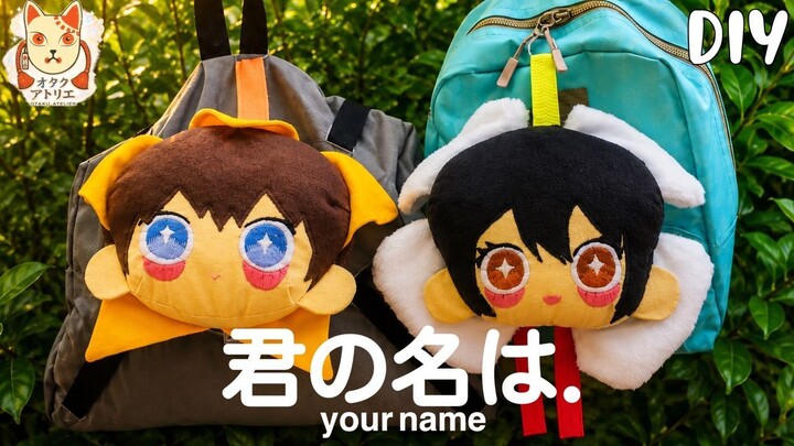 💙💫 Taki & Mitsuha Always Connected! ✨ | DIY YOUR NAME Hanging Plushies 🧵🌸 #yourname  #kiminonawa