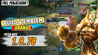 build & emblem uranus terbaru 》cara main uranus gak mati mati || MLBB/MOBILE LEGENDS