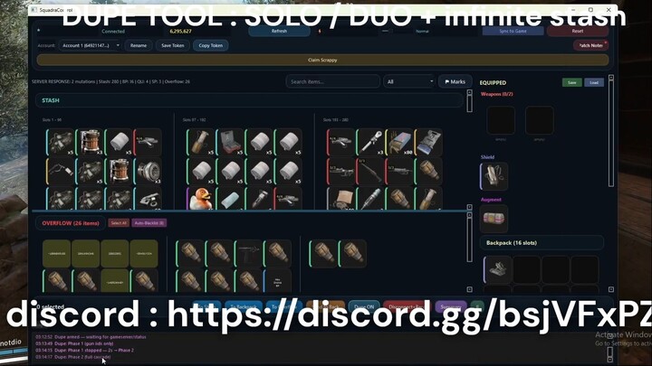 Arc raider DUPE TOOL (SOLO or DUO + INFINITE INVENTORY)